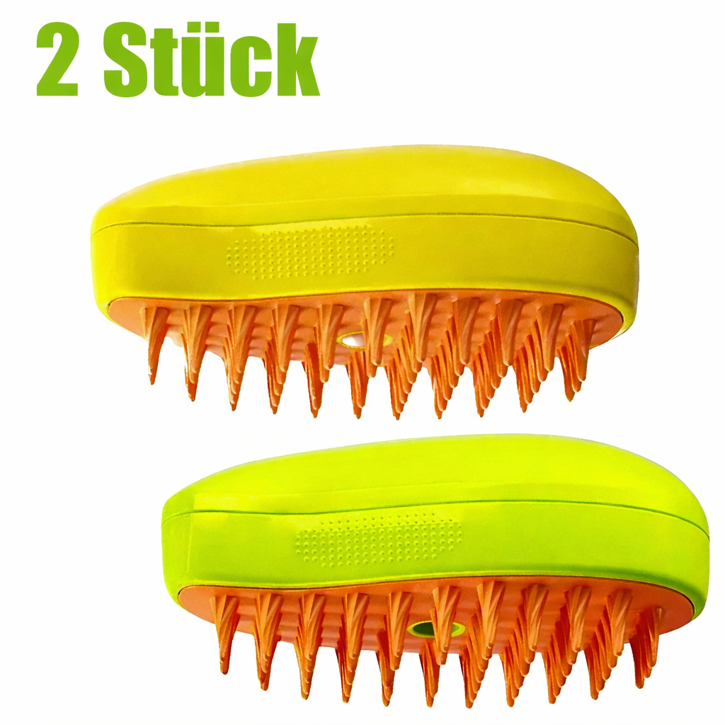 1 ~ 2 Stück Dampf-Haustierbürste 3-in-1-Massage-Hund Dampfbürste Spray Schönheit Tangled and Loose Hair Removal Katzenpflegekamm Hunde