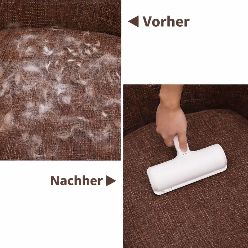 Tierhaarentfernungsrolle – Entferner für Hunde und Katzen mit selbstreinigender Basis – Effizientes Tierhaarentfernungsgerät – perfekt für Möbel