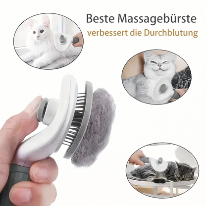 One-Click Pet Hair Removal Comb for Effortless Dog and Cat Grooming – Floating Hair Removal Brush with Automatic Function