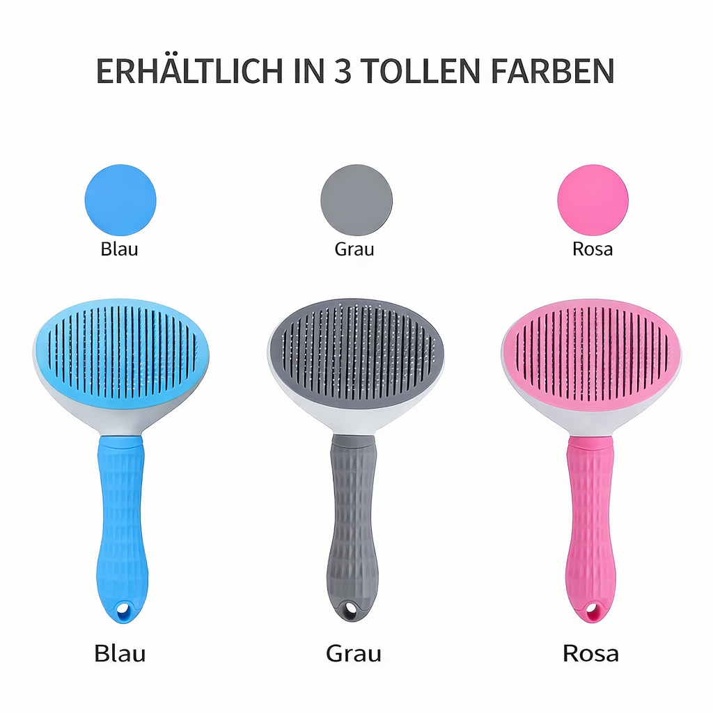 One-Click Pet Hair Removal Comb for Effortless Dog and Cat Grooming – Floating Hair Removal Brush with Automatic Function