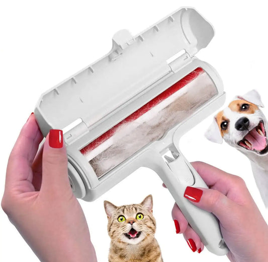 Pet Hair Remover Roller - Dog & Cat Hair Remover with Self-Cleaning Base - Efficient Pet Hair Removal Tool - Perfect for Furniture