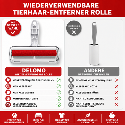 Tierhaarentferner-Rolle für Sofa, Kleidung & Auto