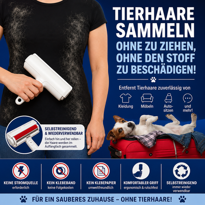 Tierhaarentferner-Rolle für Sofa, Kleidung & Auto